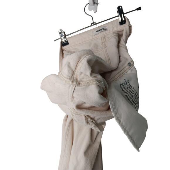 Wrangler Mid Rise Wide Leg Cream Jeans Size 29x32 Cotton Hemp - Picture 16 of 16